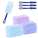 30-Pack Duster Refills Kit -Heavy Duty Disposable Dust Replacement Heads Includes 3 Duster Handles for Home and Office Cleaning Ceiling