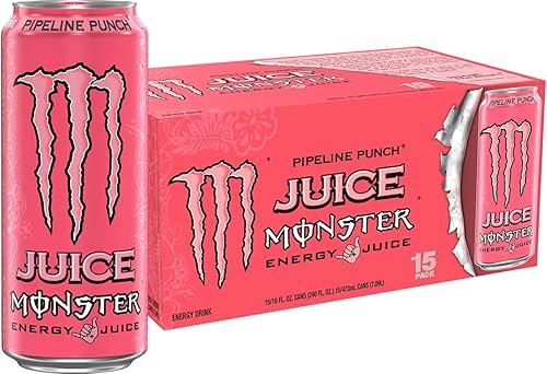 Monster Energy Juice Pipeline Punch, Energy Drink, 16 Ounce
