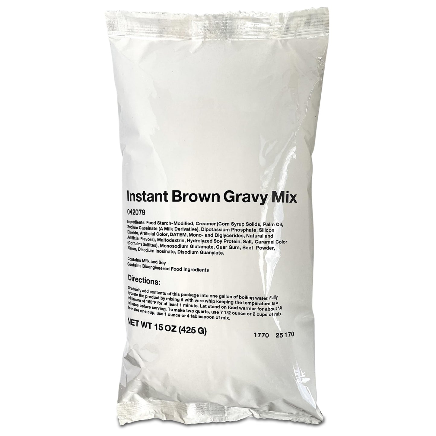 Farmer Brothers Instant Brown Gravy Mix, 15 oz Bags, Pack of 1 - Easy-to-Prepare Powdered Gravy for Restaurants or Home Kitchens - Smooth, Rich Flavor