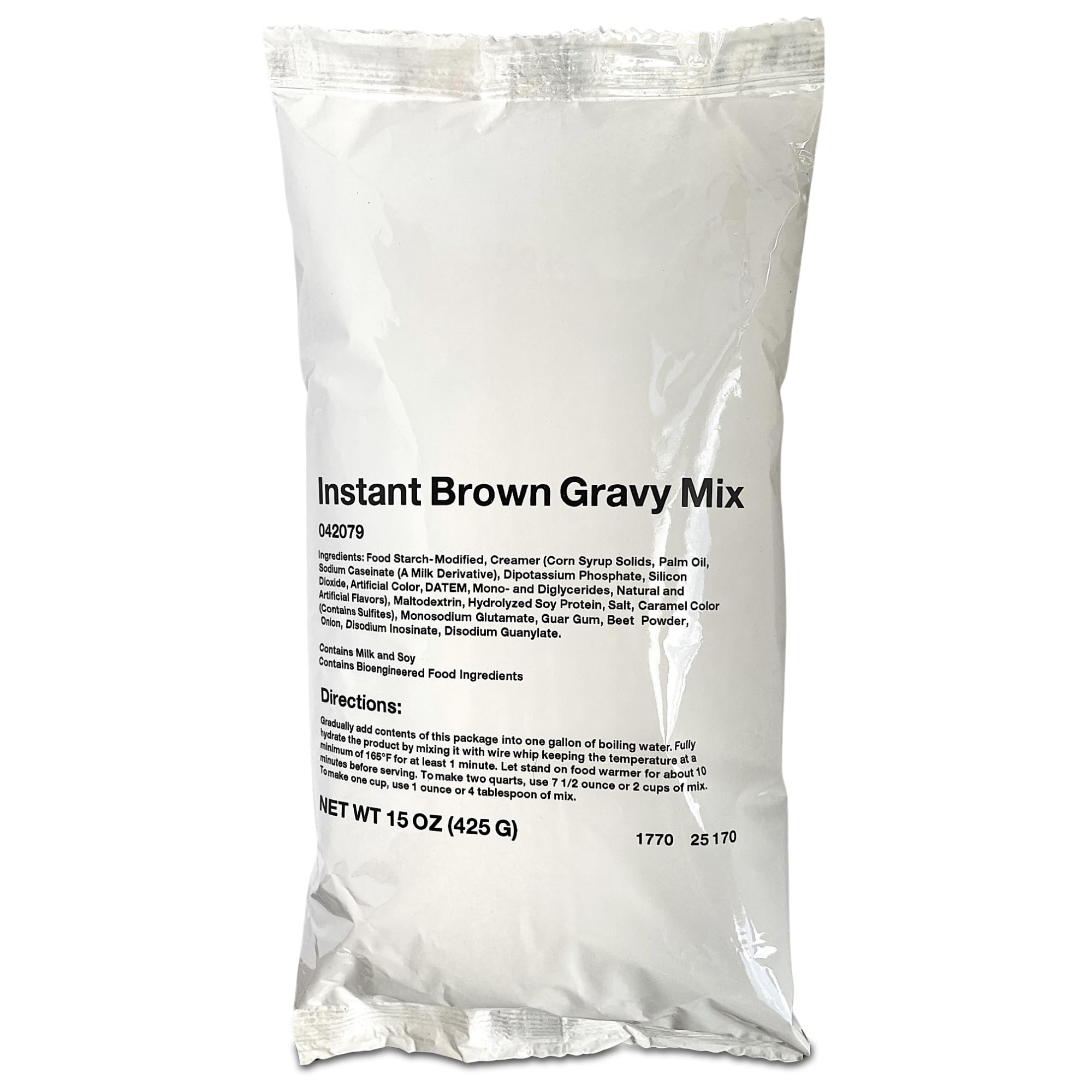 Farmer Brothers Instant Brown Gravy Mix, 15 oz Bags, Pack of 1 - Easy-to-Prepare Powdered Gravy for Restaurants or Home Kitchens - Smooth, Rich Flavor