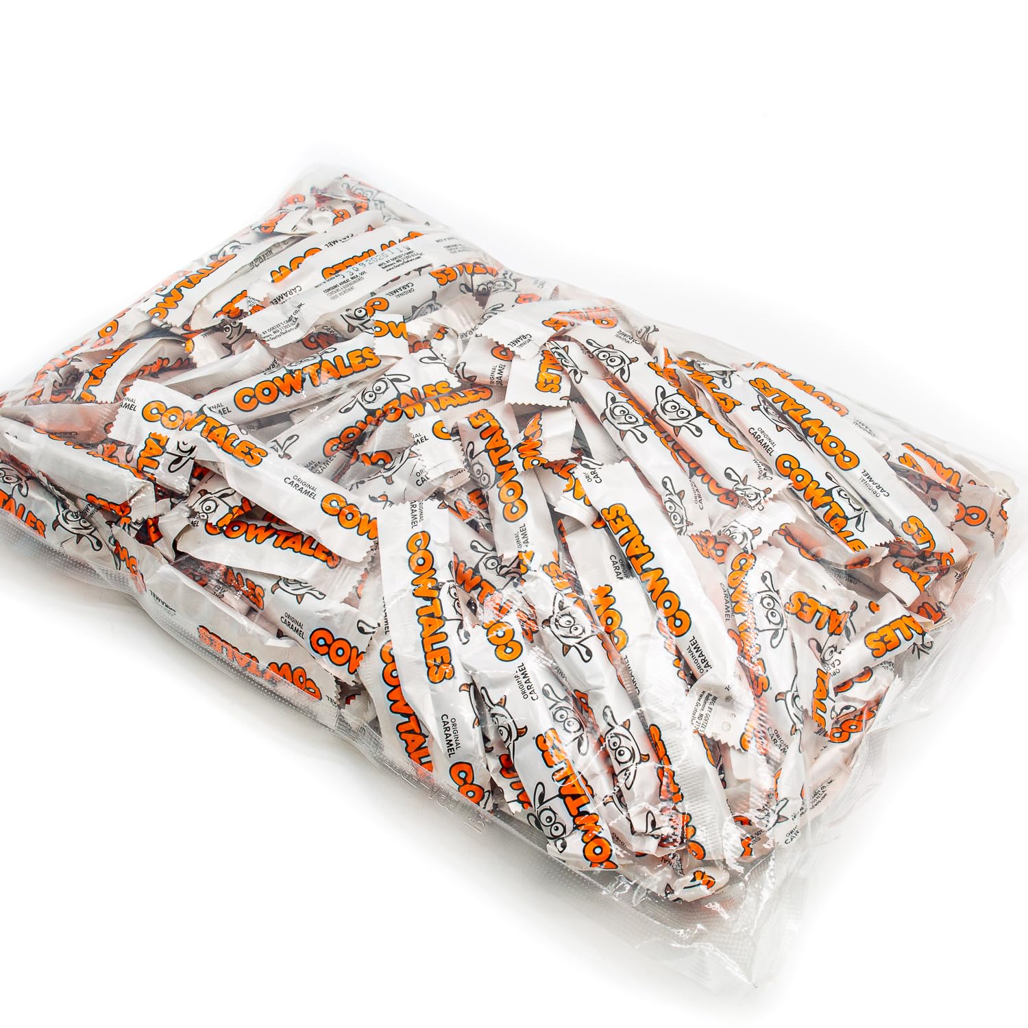 Caramel Candy Vanilla 2 lb - Soft and Chewy, Filled With Cream, Individually Wrapped, Bulk Original Candies in Resealable Bag