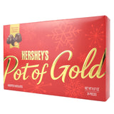 HERSHEY'S Christmas Pot of Gold Assorted Milk and Dark Chocolate Truffles Box, Candy Gift Set, 24 Total Pieces, 8.57 Ounces
