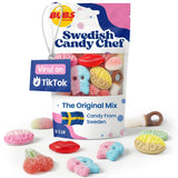 Swedish Candy Chef - Bubs Swedish Candy Mix - Sweet & Sour Gummies - Big Ovals, Skulls & More - 1/2 Pound Assorted Scandinavian Treats Imported from