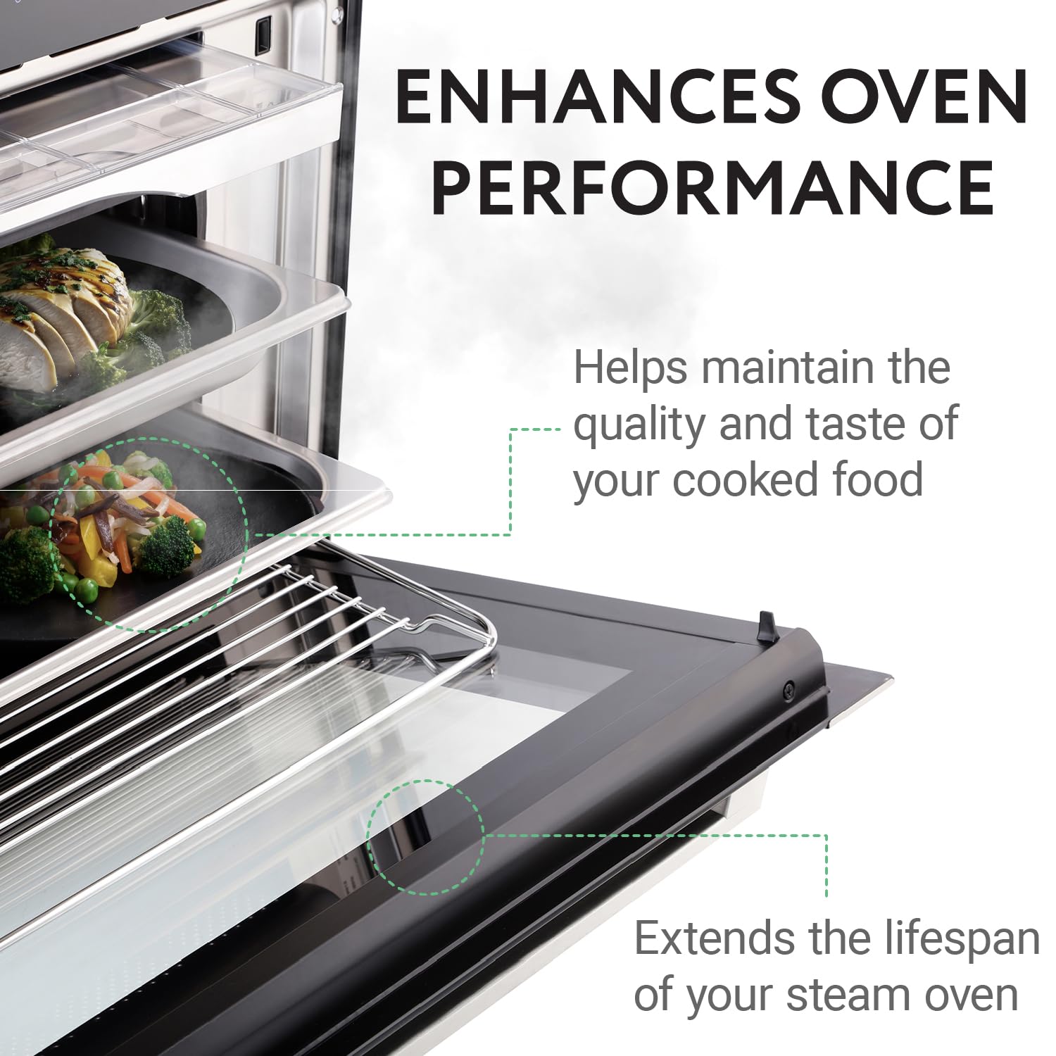 IMPRESA Steam Oven Descaling Solution - 8 Fl Oz Steam Oven Cleaner & Descaler - Compatible with Wolf, Miele, Thermador, Gaggenau, Bosch & Smeg