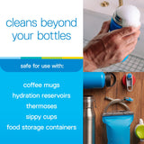 Bottle Bright Single Pack (12 Tablets)- Clean Stainless Steel, Thermos, Tumbler, Insulated and Reusable Water Bottles -Cleaning Tablets are Easy