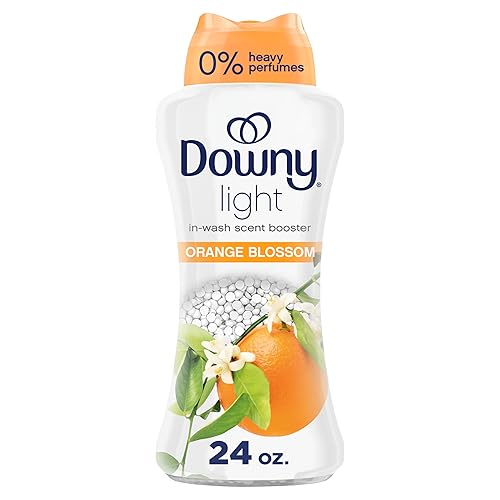 Downy Light Laundry Scent Booster Beads, Orange Blossom Scent, 24.0 OZ, In-wash fabric beads designed to be gentle with a light boost of scent, No