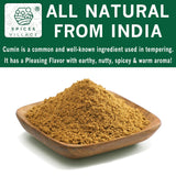 SPICES VILLAGE Cumin Powder (8 oz) - Purely Ground from Whole Cumin Seeds, Kosher Certified, Gluten Free, Non GMO, Resealable Bulk Bag
