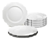 " OCCASIONS " 60 Plates Pack, Heavyweight Disposable Wedding Party Plastic Plates (10.5'' Dinner Plate, Imperial Plain White)