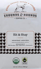 GROUNDS & HOUNDS Sit and Stay Coffee Whole Bean, 12 OZ