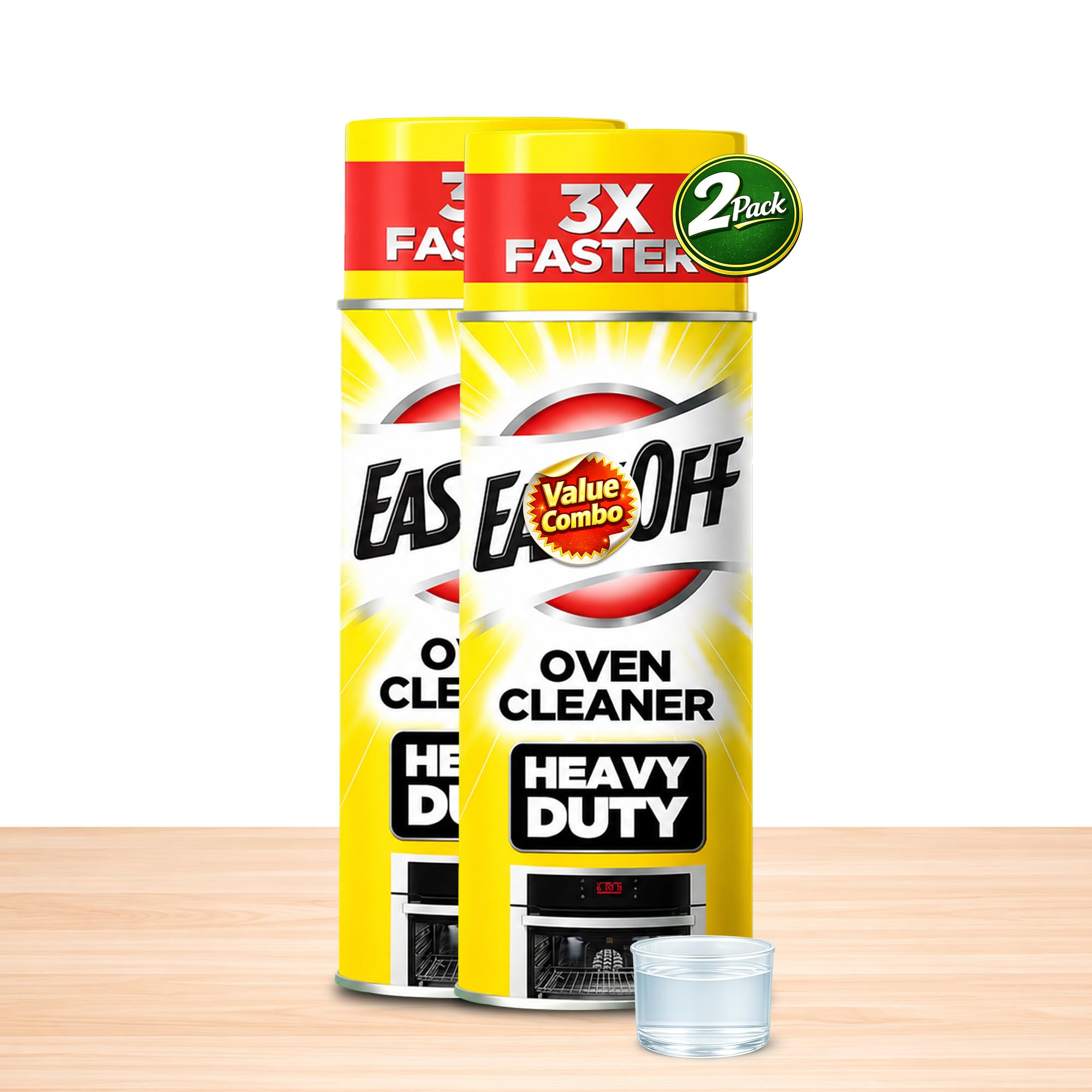 Easyoff Heavy Duty Oven Cleaner Foam, Removes Grease & Burned-On Item, For Grill Grates, Ovens & More 14.5oz