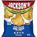 Jackson’s Potato Classic Kettle Chips with Sea Salt (1.5oz, Pack of 10) - Made with Avocado Oil - Allergen-friendly, Gluten Free, Peanut Free, Vegan