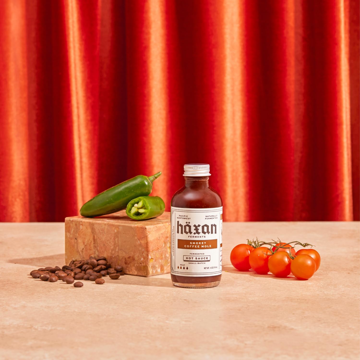 Haxan Ferments Smokey Coffee Mole Hot Sauce | Medium Heat | Rich Blend of Cold Brew Coffee, Cacao, Jalapenos, and Dried Peppers | Perfect for Chili