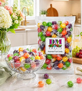Assorted Hard Candy - 2 lb Bulk Bag Variety Fruit Mix of Cherry Orange Lemon Lime Grape Flavors | Individually Wrapped | Office Candy Bowl, Pinata