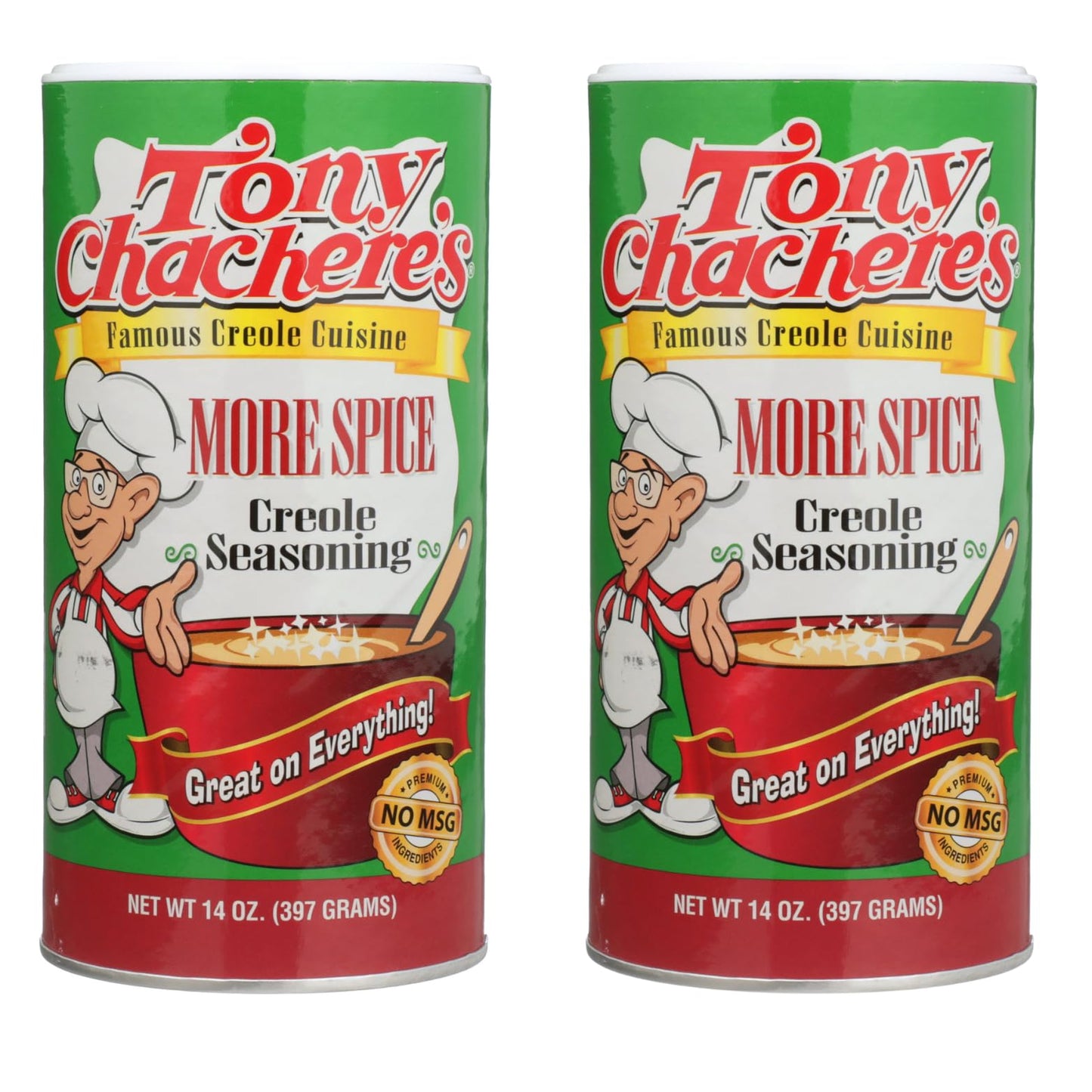 Tony Chachere's More Spice Creole Seasoning - 14 Ounce (2 Pack)