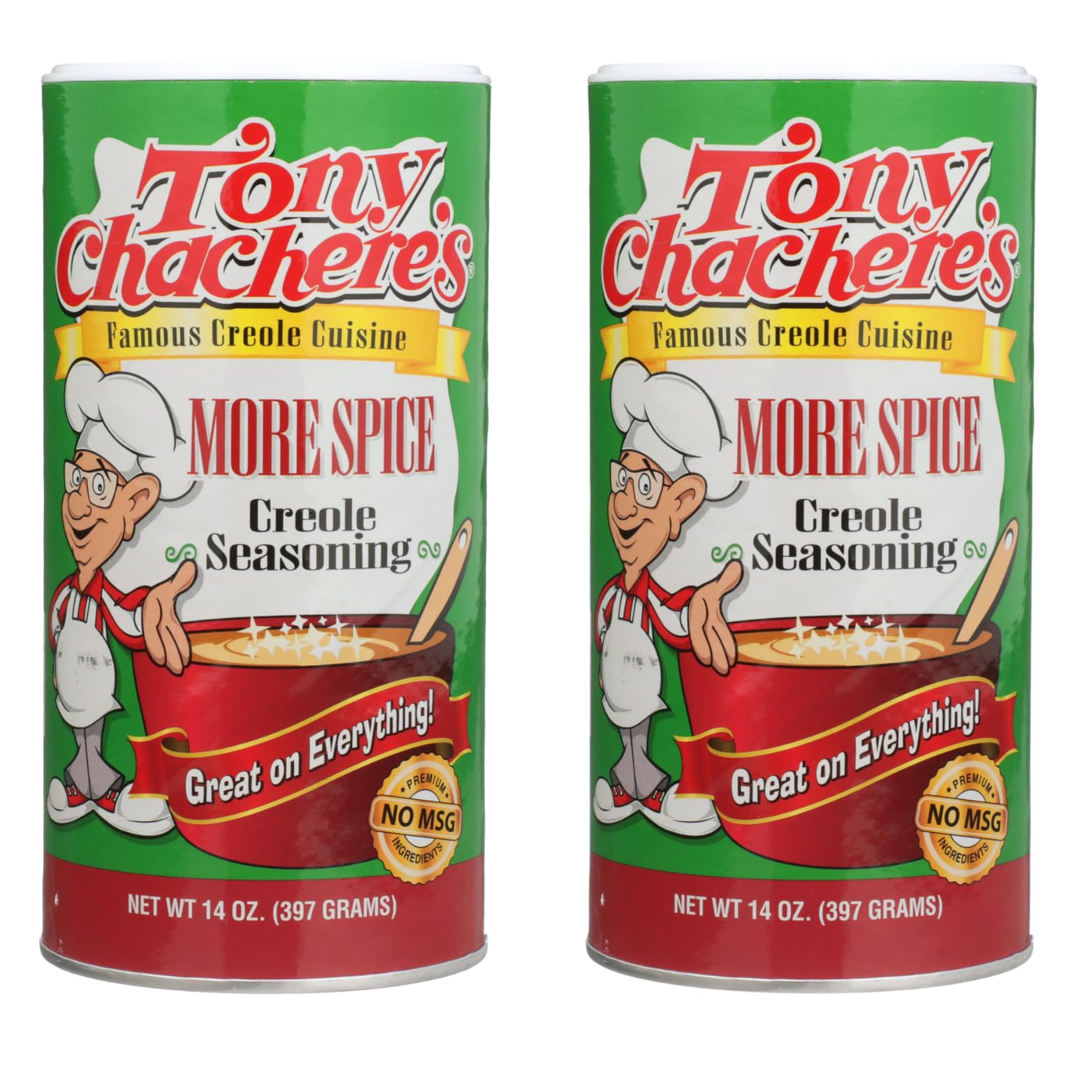 Tony Chachere's More Spice Creole Seasoning - 14 Ounce (2 Pack)