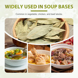 Soeos Bay Leaves, 2oz (57g), Whole Dried Bay Leaf, Non-GMO Verified, Laurel Herbs for Cooking, Soups, Stews, Sauces, Seasoning