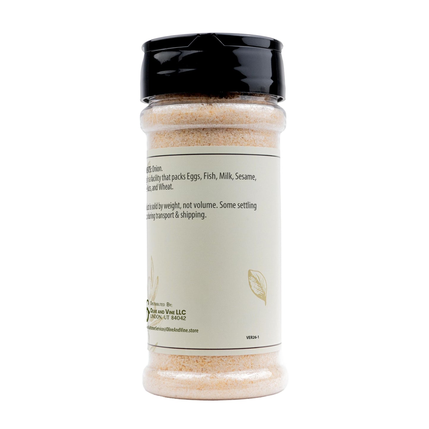 Olive & Vine Granulated Onion, Savory Flavor, Seasoning for Soups, Stews, and Sauces, Rich Tradition, Authentic Taste, For Global Recipes (3.68 Ounce)