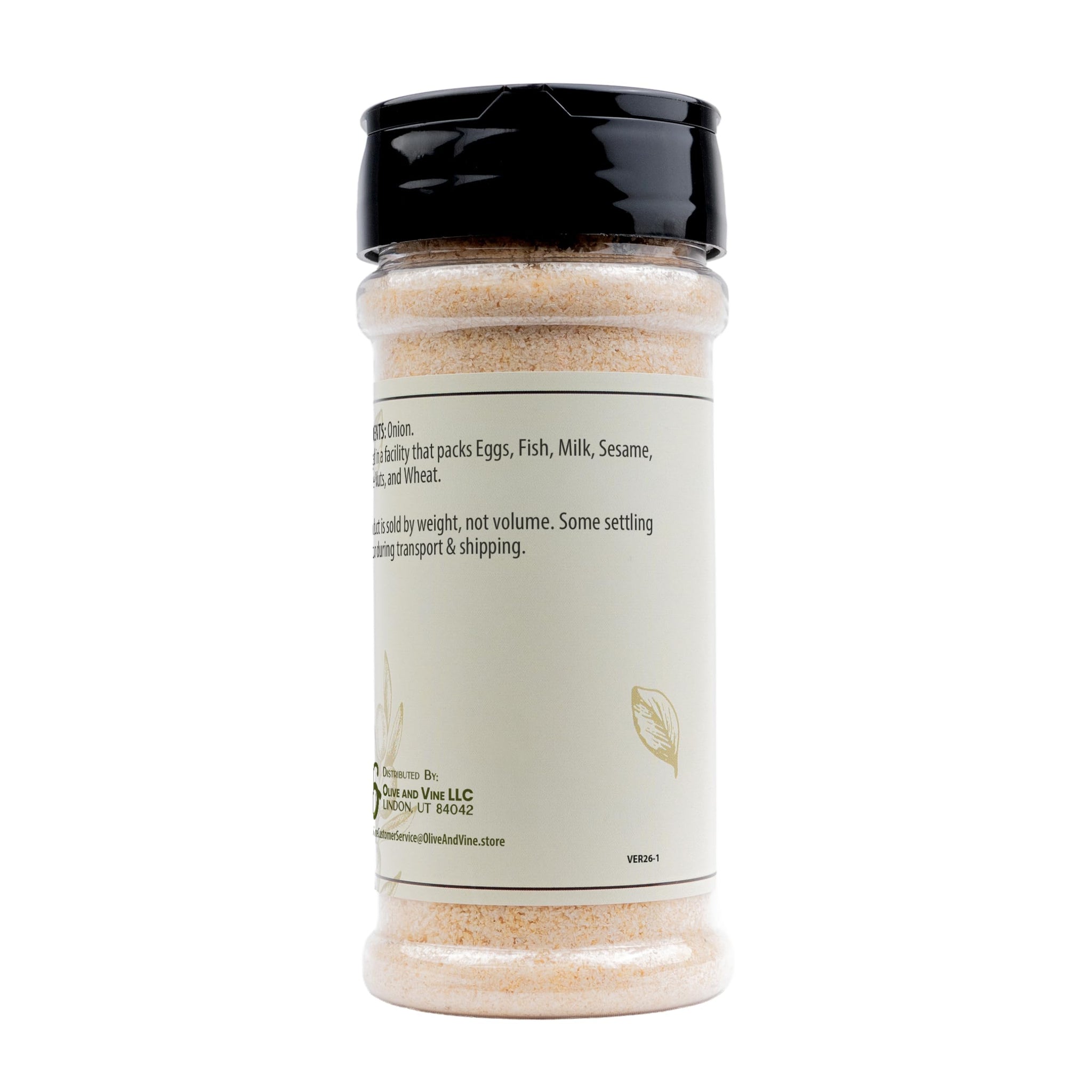 Olive & Vine Granulated Onion, Savory Flavor, Seasoning for Soups, Stews, and Sauces, Rich Tradition, Authentic Taste, For Global Recipes (3.68 Ounce)
