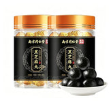 2 Bottles Black Sesame Balls,Handmade Black Sesame Snacks,Ideal for Daily Nourishment, Office Energy Snacks, and Gifts for Friends and Family