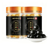 2 Bottles Black Sesame Balls,Handmade Black Sesame Snacks,Ideal for Daily Nourishment, Office Energy Snacks, and Gifts for Friends and Family