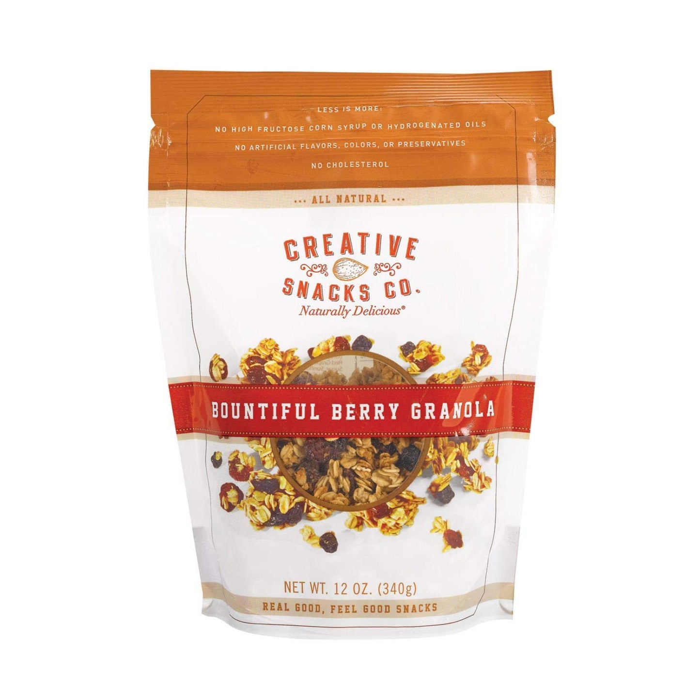 CREATIVE SNACKS, GRANOLA, BOUNTIFUL BERRY, Pack of 6, Size 12 OZ - No Artificial Ingredients6