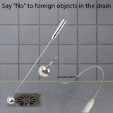 2Pcs Hard Limescale & Solid Blockage Remover - Flexible Drain Snake for Stubborn Clogs in Kitchen Sink, Bathroom, Shower & Water Heater Pipes
