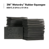 3M Wetordry Rubber Squeegee 05517, 2-3/4 in x 4-1/4 in, Comfort Fit, Flexible, For Wet Sanding