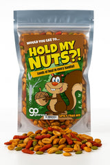 Hold My Nuts Spicy Trail Mix - Funny Squirrel with Acorn Design - Spicy Snacks for Men and Women - Premium Blend, Made in the USA