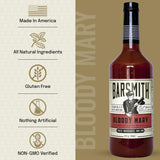 Barsmith Bar Essentials Bloody Mary Mix - Made with Real Tomatoes, Fresh Horseradish & Worcestershire Sauce - Cocktail Mixer for Vodka, Tequila