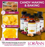 LorAnn Oils Super Strength Flavoring - Used For Candy Making, Flavoring, Baking, Hard Candy, & Flavor Oils - Bold, Natural Flavors 4X Stronger Than