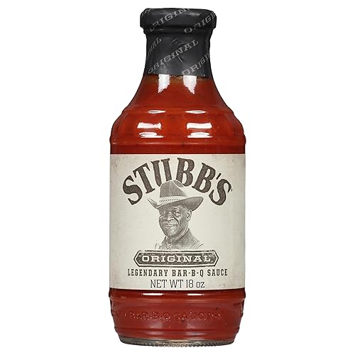 Stubb’s BBQ Sauce, Original, Non GMO, Gluten Free, Kosher Certified, No High Fructose Corn Syrup, Tangy Original Flavor Bar-B-Q Sauce for Wings, Ribs