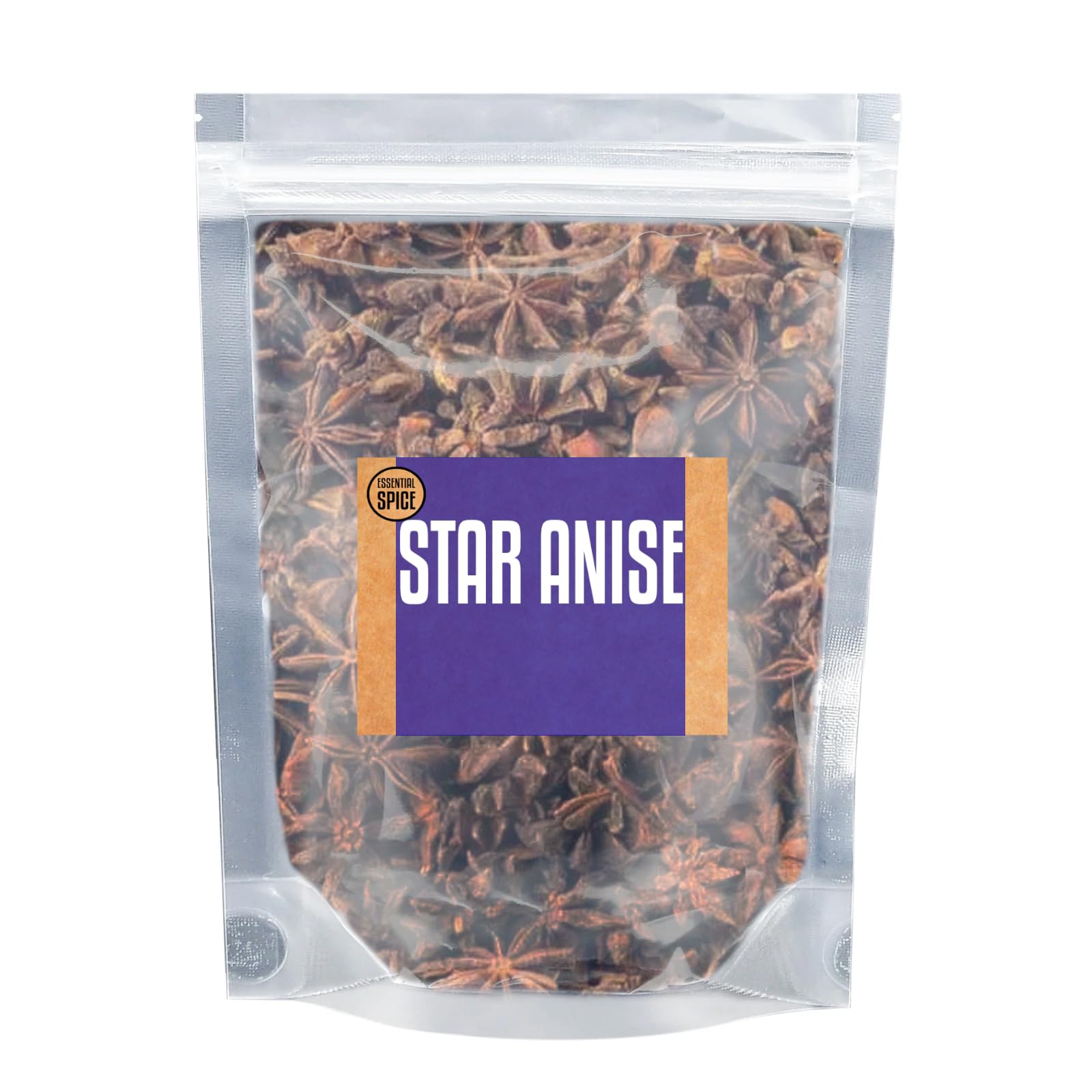 Essential Spice Whole Star Anise, 1 oz Bottle - Sweet, Licorice-Like & Aromatic Flavor - Dried Star Anise Pods for Teas, Broths, Baking & Spice Blends