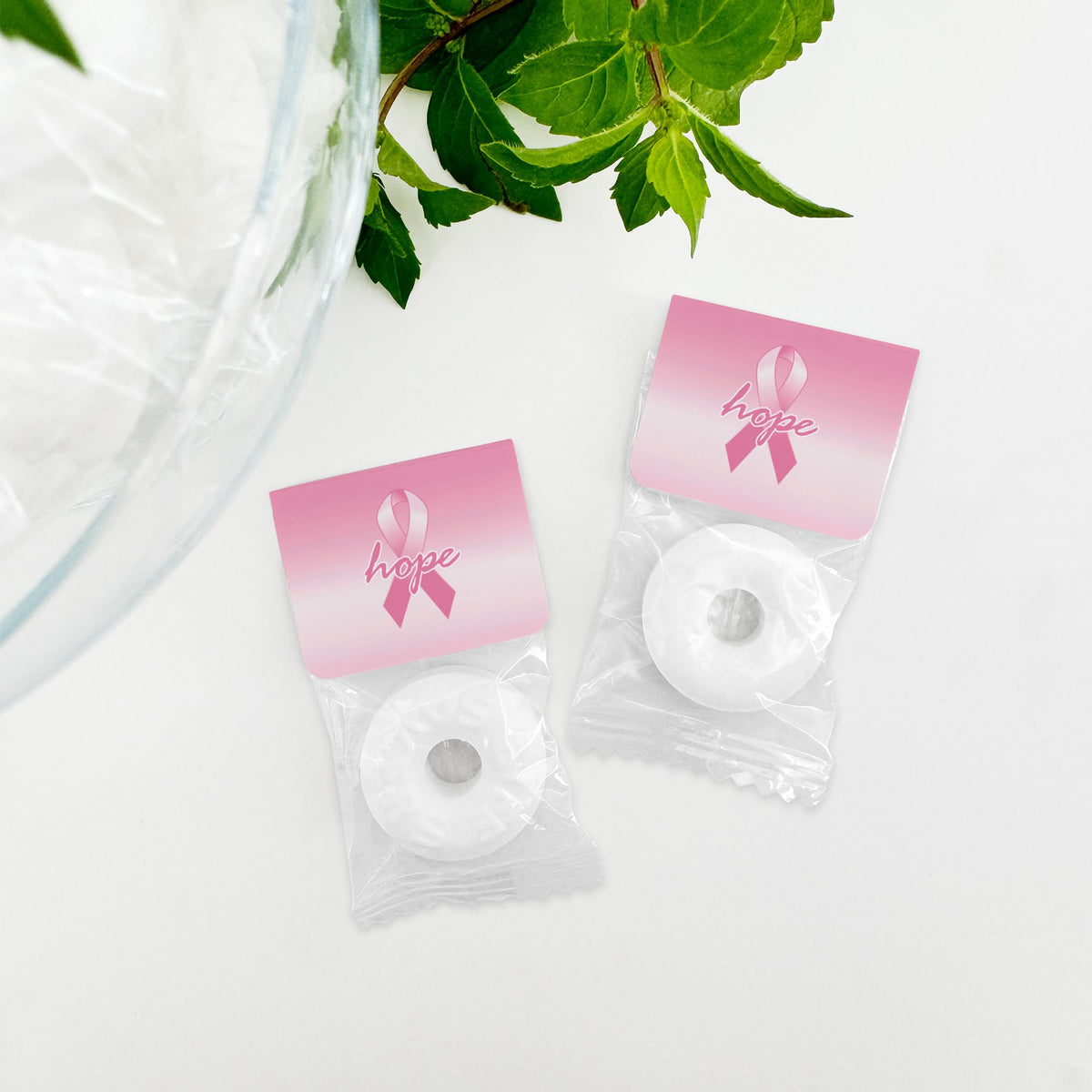 Breast Cancer Awareness Lifesaver Mints, Pink Ribbon Awareness Items, Charity Pink, Breast Cancer Survivor, Breast Cancer Gift (Set 0f 100)