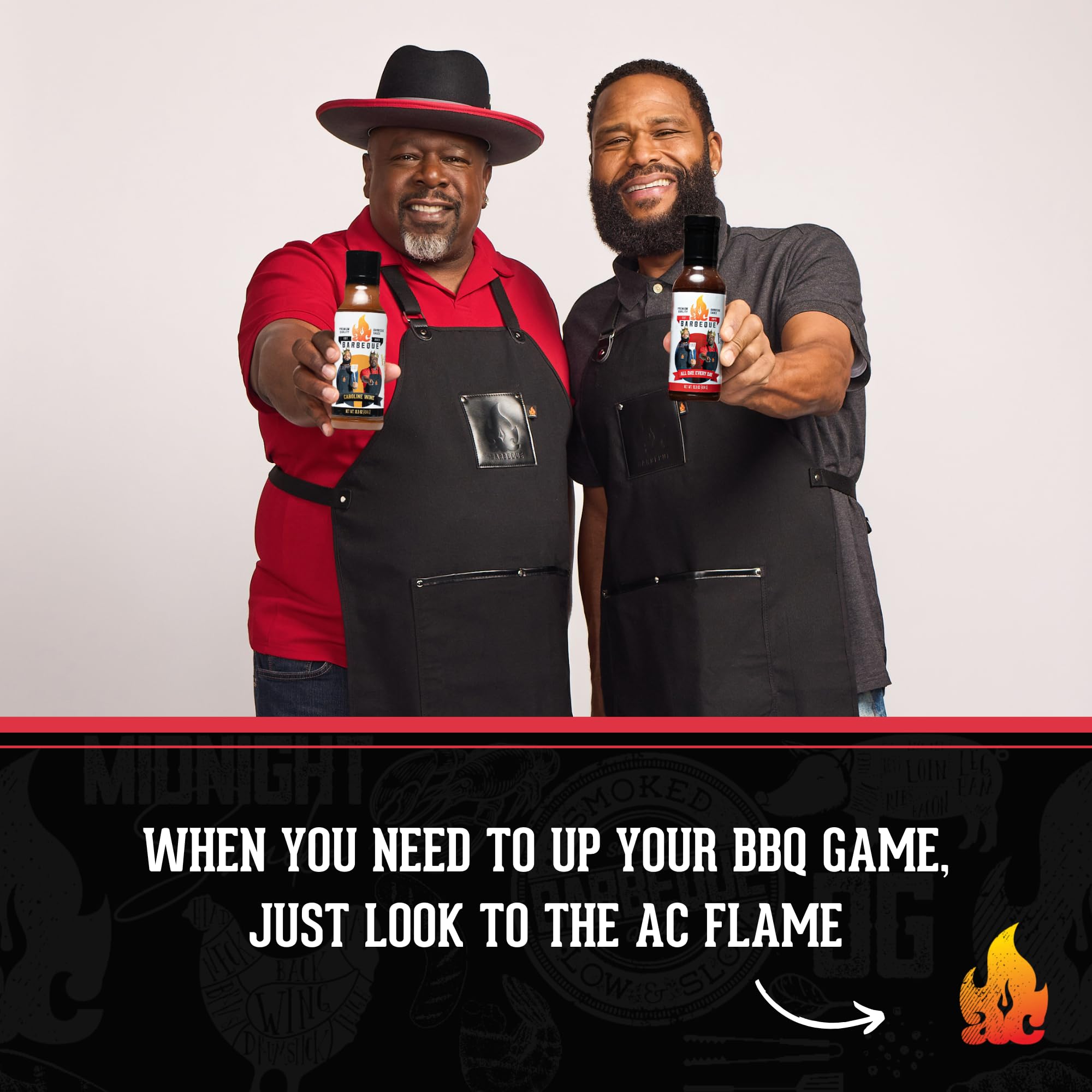 AC Barbeque Sauce - ALL DAY Every Day Sweet and Tangy BBQ Sauce, Savory Tomato Base, Great on Burgers, Ribs, Pulled Pork, Chicken, No MSG, 15.3oz