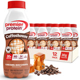 Premier Protein Coffehouse Caramel Macchiato Protein Shake with Caffeine for Energy - 30g Protein, No Added Sugar, 24 Vitamins & Minerals, 11.5 fl oz