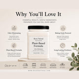 Roses Natural Carpet Deodorizer Powder - 32 oz Value Size | Plant-Based Baking Soda Formula | Odor Eliminator for Carpets, Rugs, Upholstery & Pet Beds
