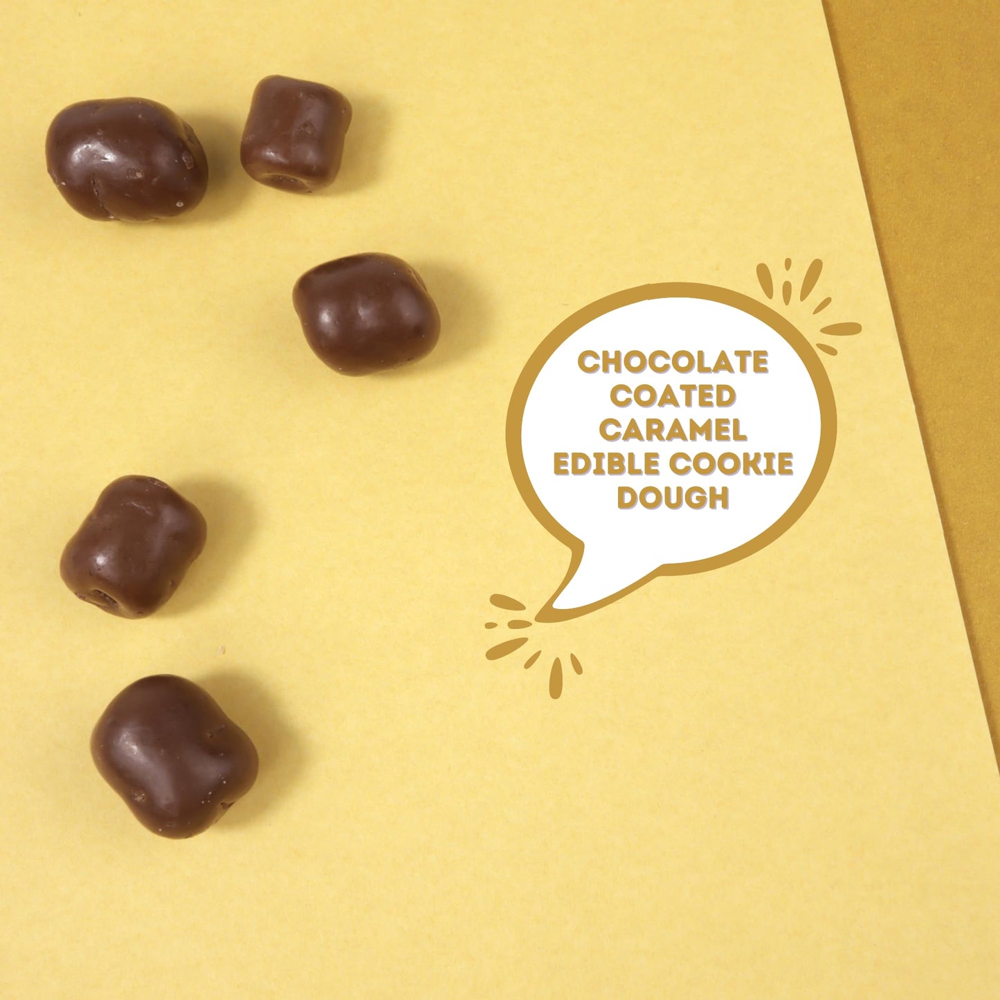 Chocolate Caramel Cookie Dough Bites, Ice Cream Toppers and Movie Theater Candy 3.1 Ounces (Pack of 3)