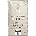 QuuQ All Purpose Flour 2 Pack 8.8 lb (4 kg) - Unbleached Unbromated Enriched Wheat Flour, Non-GMO Baking Flour for Bread, Cookies, Cakes, Pizza