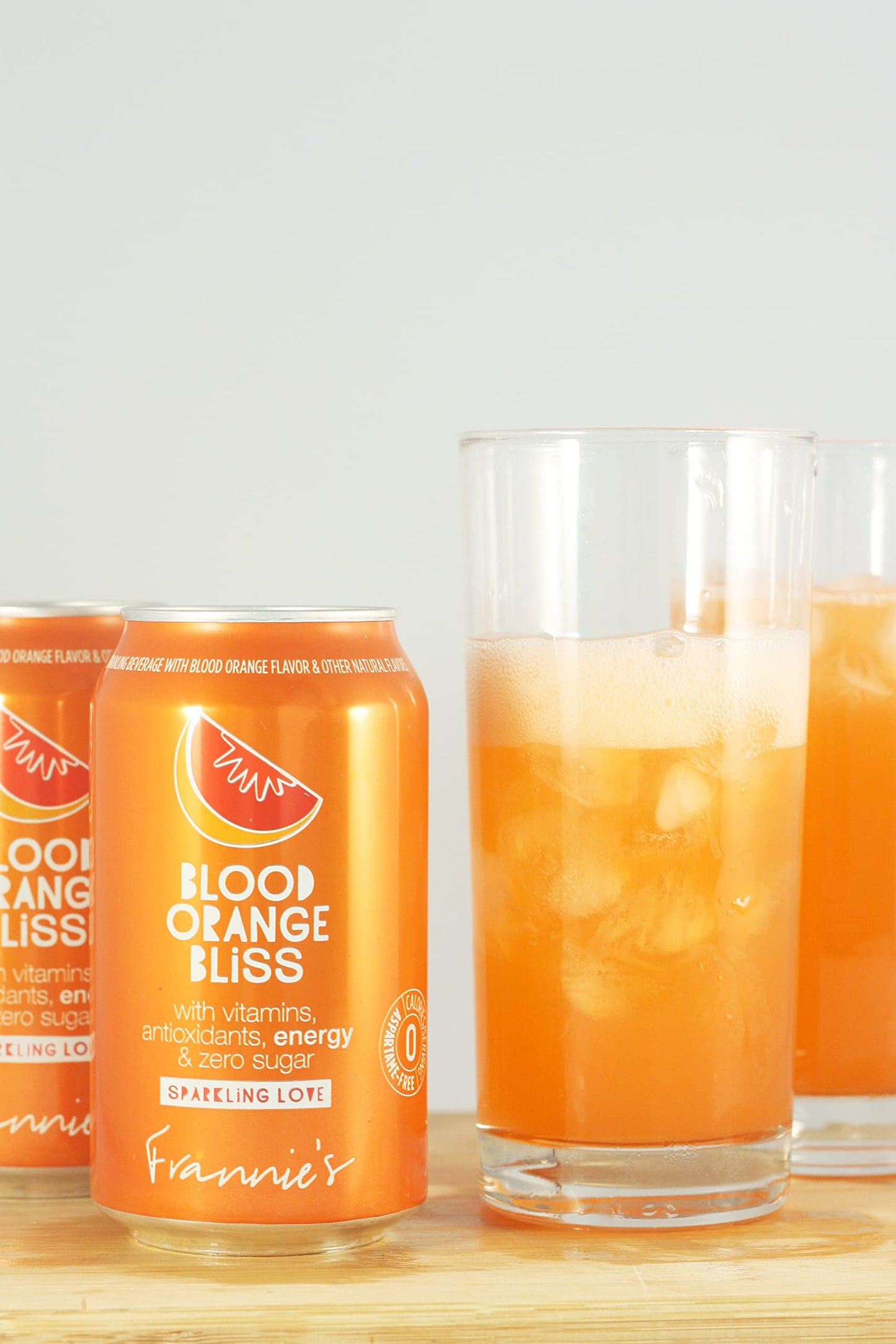 AmishTastes Frannie’s Blood Orange Bliss Sparkling Beverage, Protected With High-Density Foam, 12 Oz. (Pack of 8)