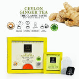 Ceylonzon Ginger Tea Bags, Classic Taste 50 Individually Foil-Wrapped, For a Fresh Flavorful, Spicy Experience with Ginger Natural Tea 80g