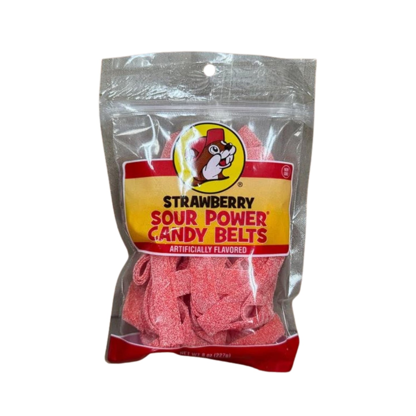 Buc-ee’s Sour Power Candy Belts - Deliciously Sweet & Tangy, Chewy Gummy Candy & Sour Candy | Non-Melting, Fruity & Extra Sour Strips | Kids Snacks