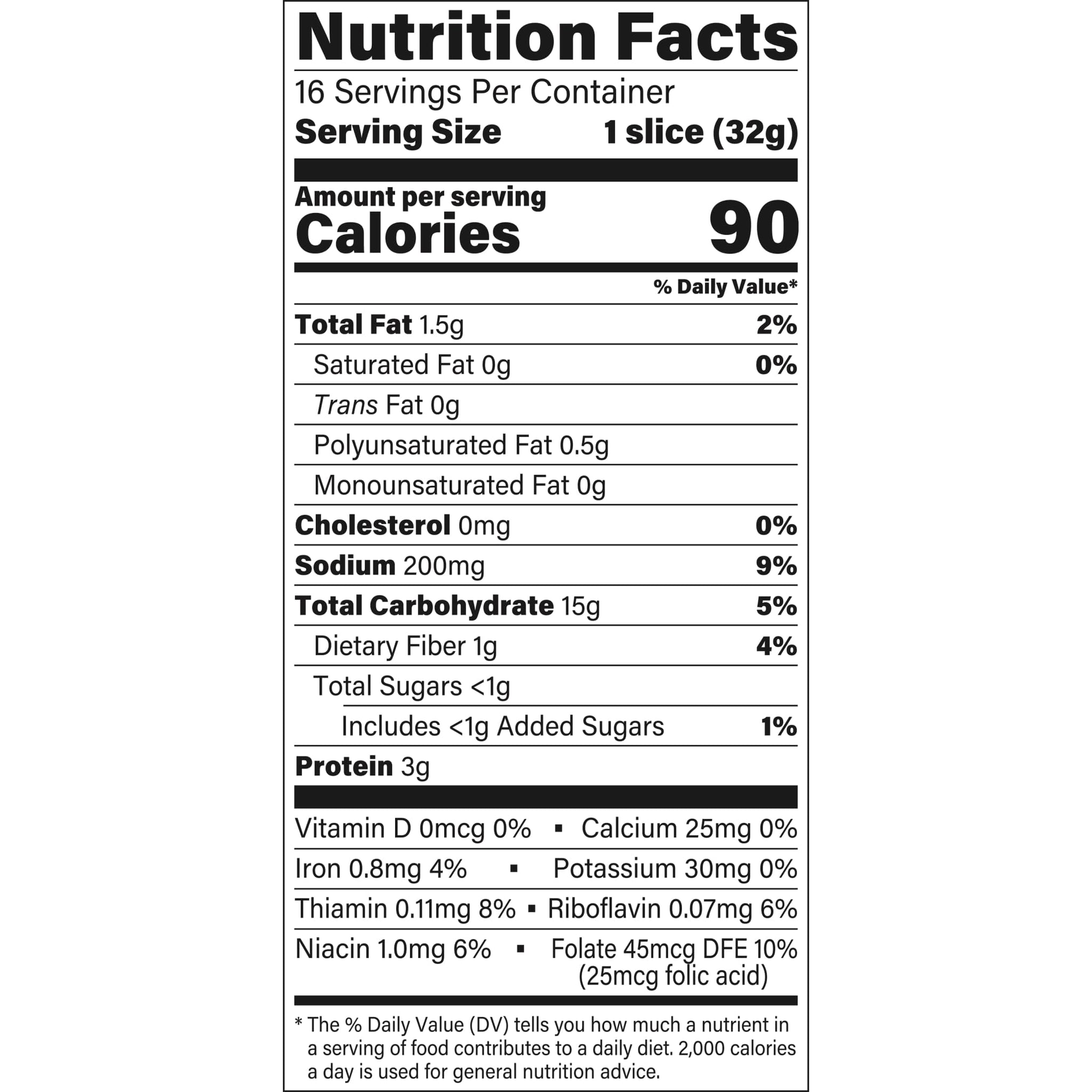 Beefsteak No Seeds Rye Bread, Plain Rye Bread, 18 oz Bag