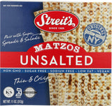 Streit's Unsalted Matzo, 11 Ounce (Pack of 4)