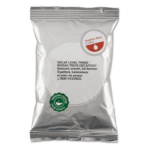 Seattle's Best Coffee SEA11008554 Level 3 Decaffeinated Best Blend Ground Coffee (Pack of 18)