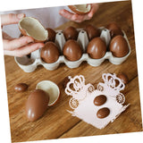 SEWOART 50pcs Decorative Chocolate Wrapping for Sweets Elegant Hollow Design Candy Holder for Weddings Parties and Celebrations for Truffle