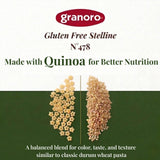 Granoro Gluten Free Stelline Star Pasta No.478, Italian Pastina Small Star Soup Pasta, Corn Rice & Quinoa Flour, Product of Italy, 14.1 oz (Pack of 2)
