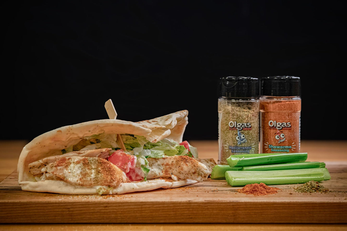 OLGA'S Seasoning Trio Bundle, Includes Snackers Blend, Mediterranean Herb Spice & Shawarma Seasoning, 3 Flavorful Spice Blends for Snacks, Grilled
