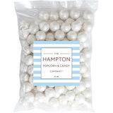White Shimmer Gumballs 1 Inch Gumballs, 2 Pound Bulk Bag (Approx. 110 Pieces), White Candy, Gumballs 1 Inch White Shimmer, The Hampton Popcorn & Candy