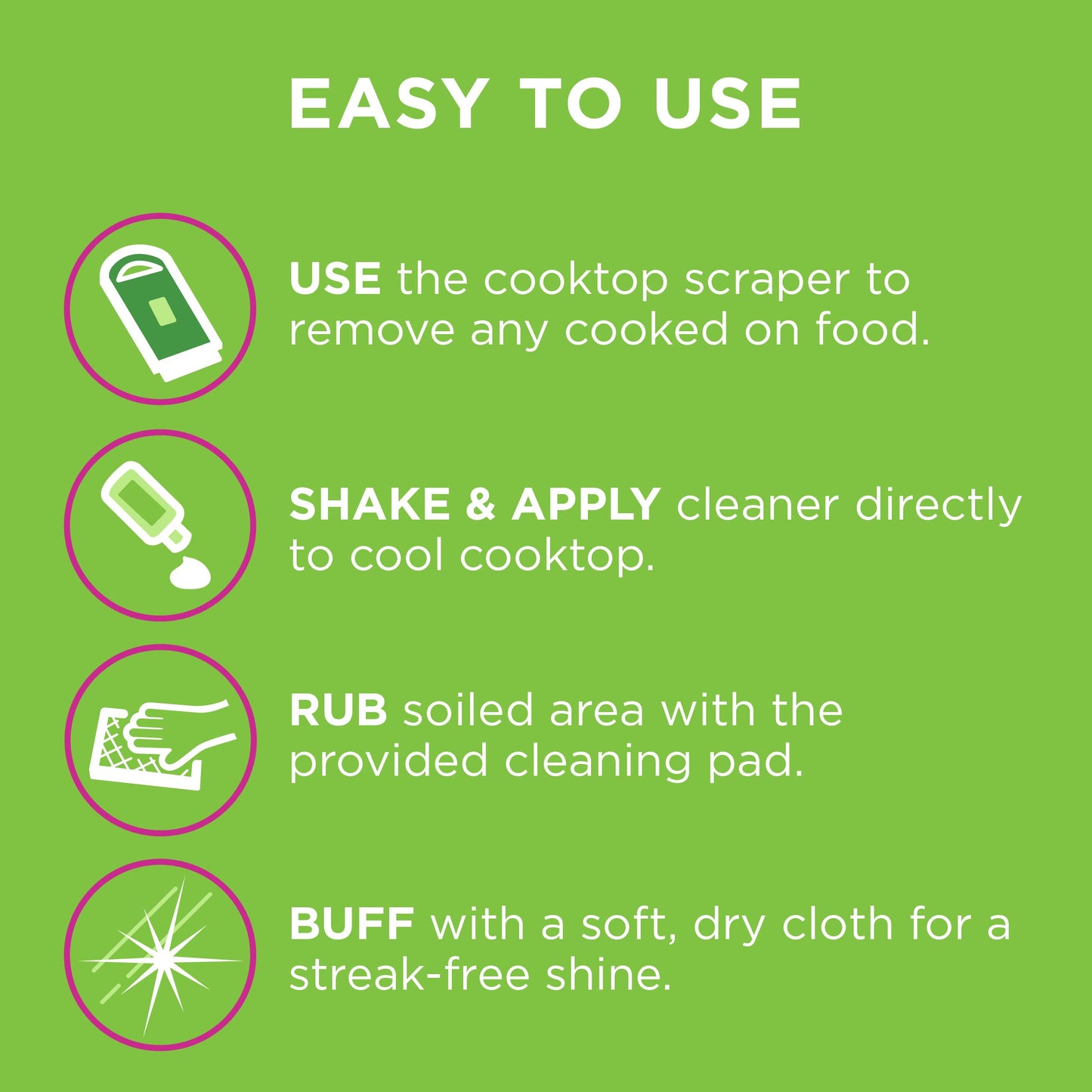 Affresh Cooktop Cleaning Kit, Safe for Glass & Ceramic Cooktops, Includes 5 oz cleaner, 5 pads, 1 scraper