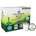 USDA Organic Decaf Coffee Pods - Compatible with K-Cup and Keurig Machines - High Altitude Decaf Coffee - Fair Trade Beans Medium Roast Single Serve